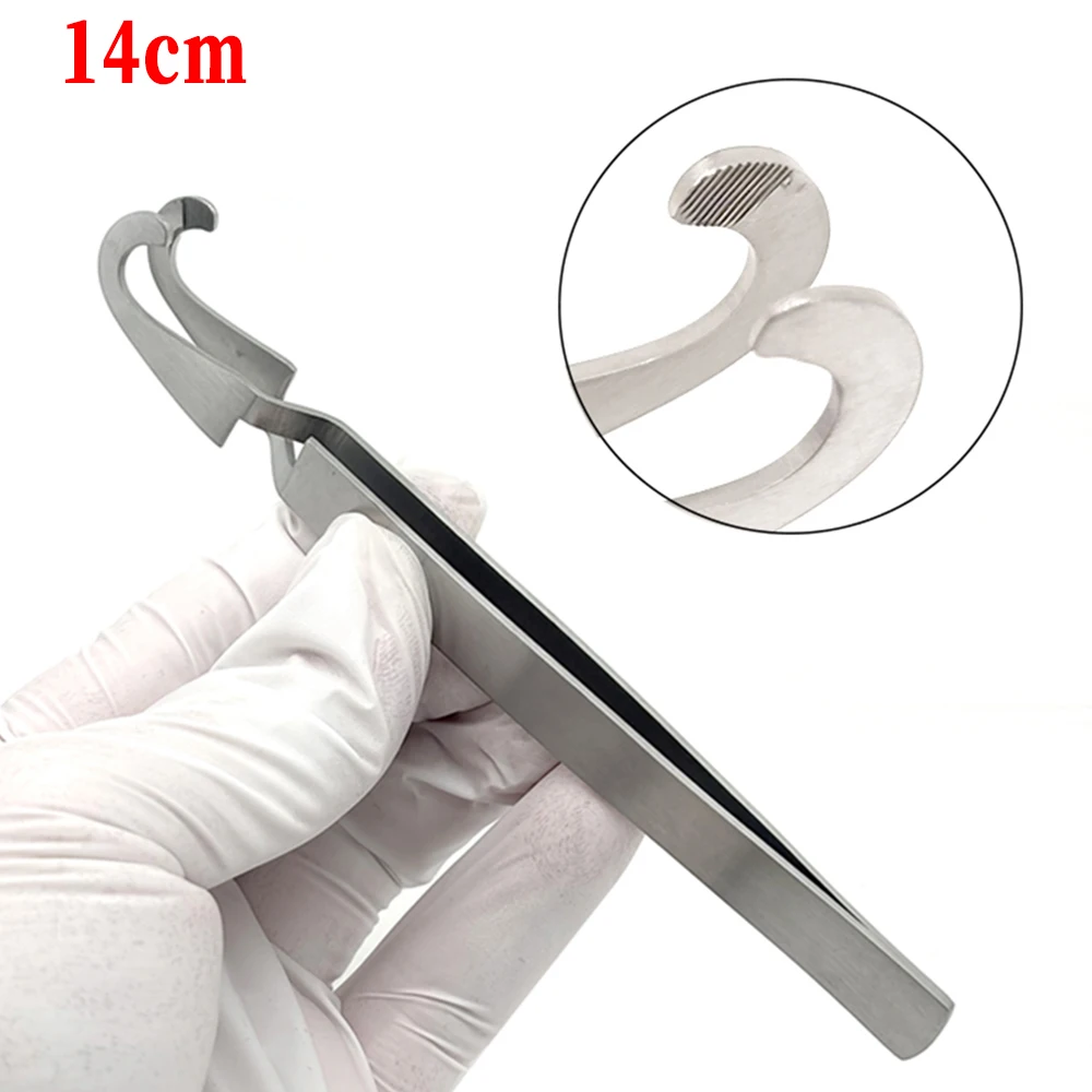 

1Pcs Dental Orthodontic Tweezer Lingual Buttons Tweezer Holder Stainless Steel Dental Surgical Instrument Tools