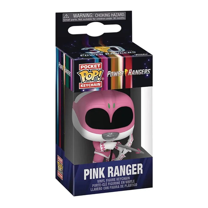 Funko Pop POWER RANGERS Pocket Pop Keychain New Arrival Pink Rangers Red Blue Yellow Ranger Vinyl Figure Collection Model Toys - view 5