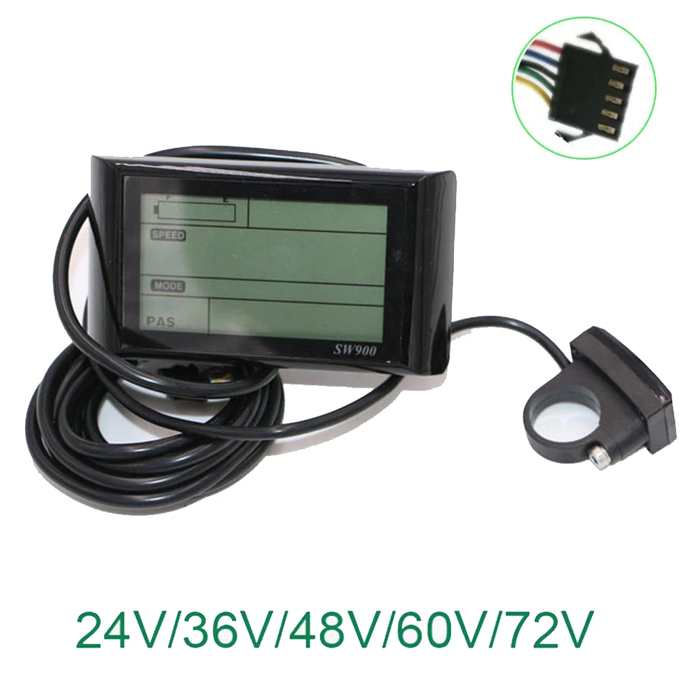 Electric Bike LCD Color Display Speedometer with SW900 LCD Display For Ebike Accessories