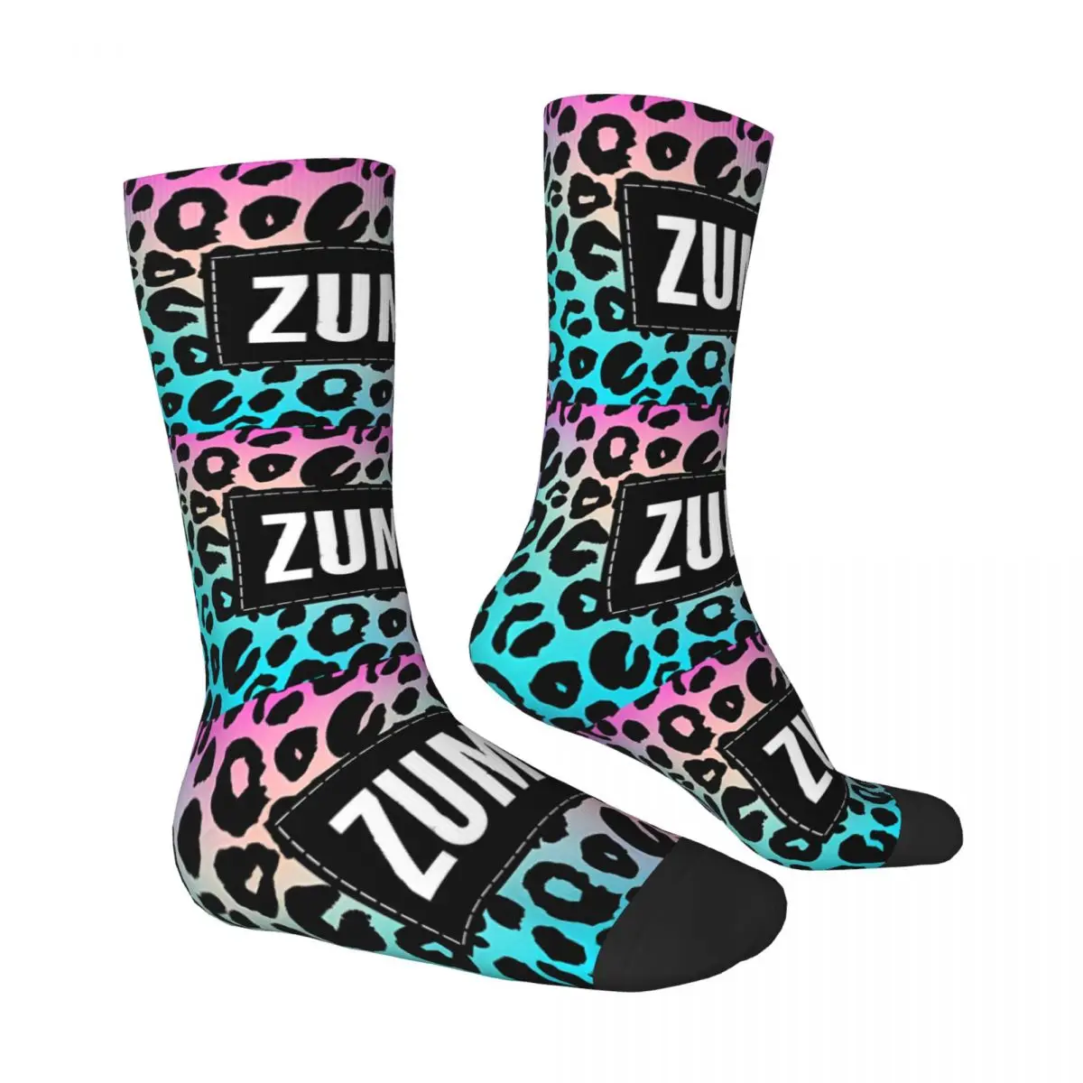 Zumbas Leopards Stockings Abstract Art Pattern Funny Socks Winter Anti Skid Socks Ladies Skateboard Soft Socks