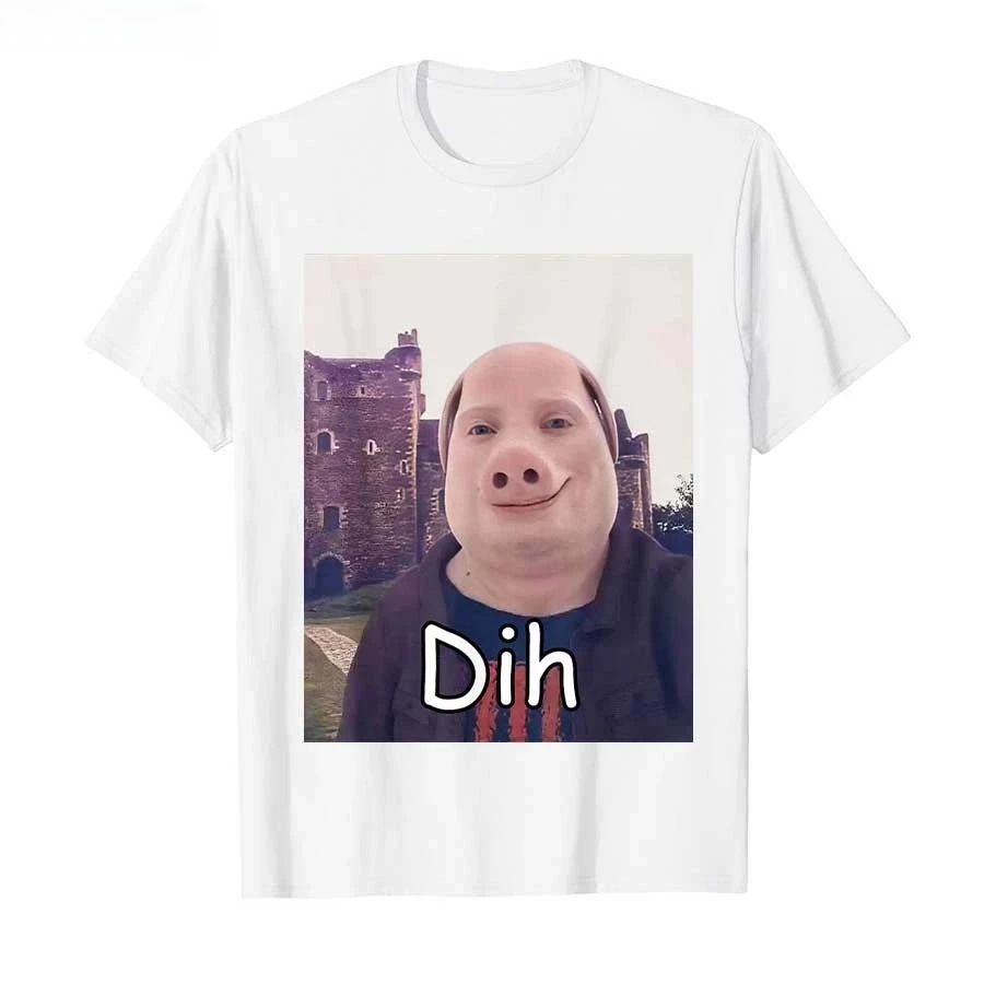 John Pork Dih Funny Internet Brainrot T-shirt for Women T Shirts Sleeve Tops Summer Short Sleeved Harajuku Streetwear Tops