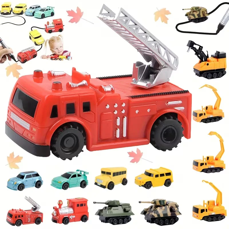 

Toy Cars for Kids - Line Following Sensor Vehicle ，Creative Line Induction Toy Car （Appearance Color Random）