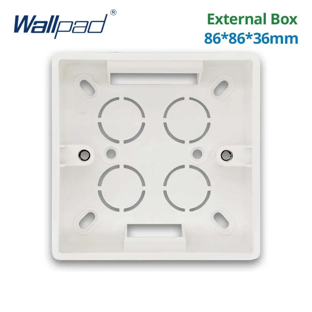 

External Mounting Lining Box for 86*86mm Wall Switch and Socket Wallpad White Universal Mounted Cassette Surface Install