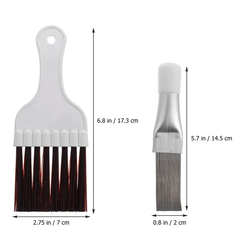 1/2Pcs Stainless Steel Brush Cleaning and Dust Removal Tool for Radiator Cleaning Brush for Air Conditioning Condenser Fins