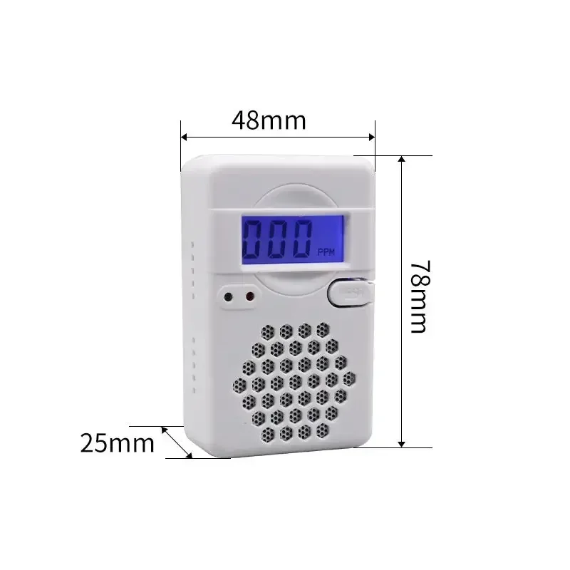 Carbon Monoxide Detector LCD Display Alarm Wireless CO Leak Detector Fire 85dB Sound Alarm for Smart Home Protection Hotel