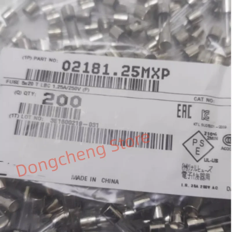 10pcs/lot New and Original  02181.25MXP 5x20mm Glass Fuse Tube LF.T1.25AL250VP Slow Blow 1.25A