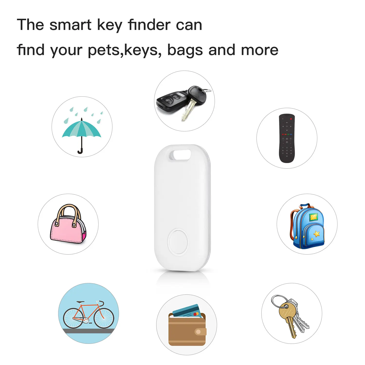 CozyLife Bluetooth GPS Locator Smart Tracker Anti-lost Device Mini Finder Works With AirTag Apple Find My APP Global Positioning