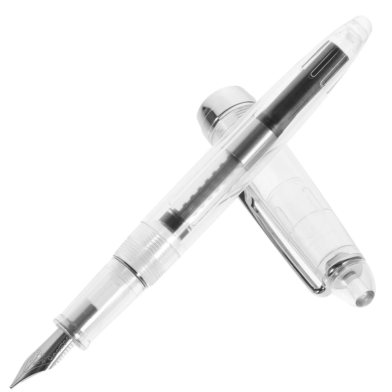 

Fountain Acrylic Portable Fountain Pen Smooth Writing Portable For School Office Business Calligraphy Ink Style Pen