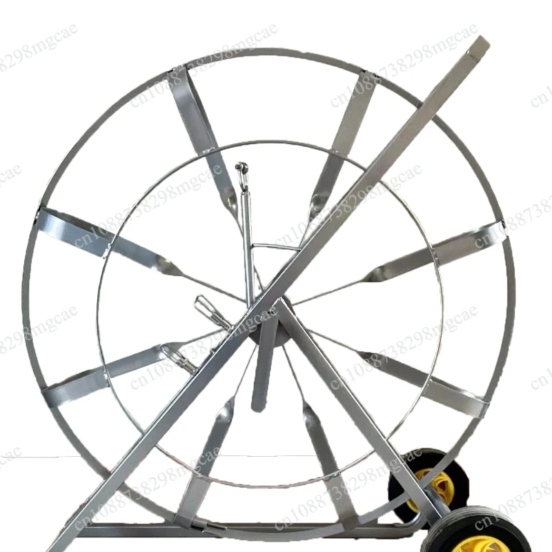80Cm high bold round tube silver portable frame cable frame cable frame with brakes durable upgrade