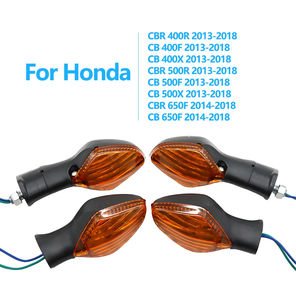 

LED Front Rear Turn Signal Blinker For Honda CBR500R CB500F CB650F CBR400R Motorcycle Indicator Light 400X 500X 650F Models