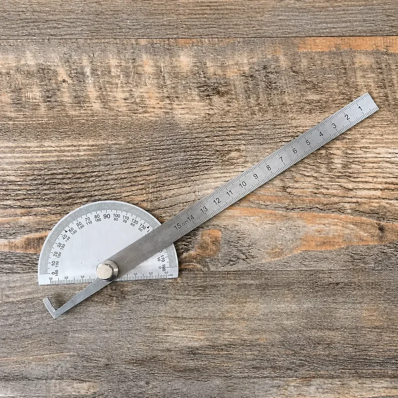 Carpenter's Square Angle Gauge Protractor 150MM Stainless Steel