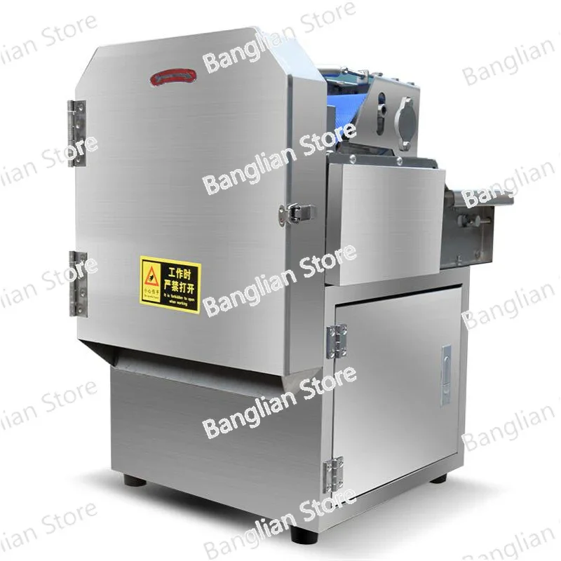 Automatic Vegetable Cutting Machine Commercial Potato Radish Slicer Shredded Pepper Sliced Green Onion Slicer Leek Machine