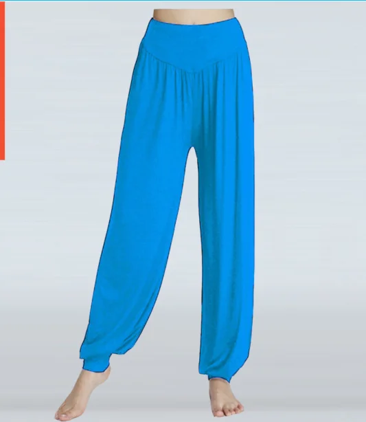 1pcs/lot Women Lady Harem Pants Modal Solid Long Pants Belly Dance Pants Boho Wide Trousers