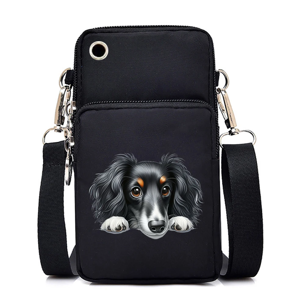 funny 3D dogs series Crossbody Bags Women men cartoon Dog breed Handbag fashion animal Shoulder Bags Teen Mini Mobile Phone Bag