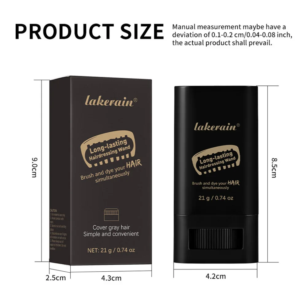 Lakerain Hairline Filling Powder Stick For Forehead Contouring Shaping Hair Volumizing Concealer Easy To Carry