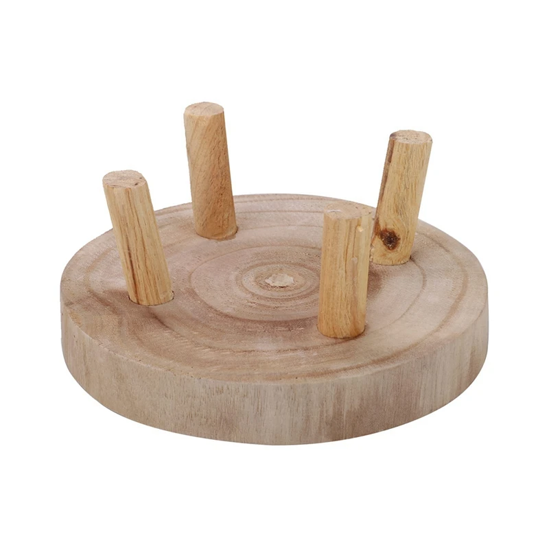 Mini sgabello in legno espositore per piante sgabello decorativo per piante in legno supporto per bonsai per giardino domestico interno ed esterno
