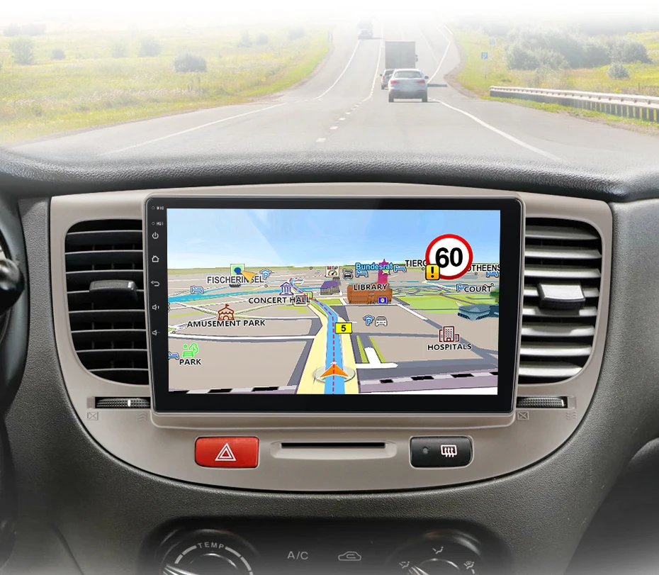 Junsun Wireless Carplay Android Auto Autoradio für Kia Rio 2 2005-2011 GPS Multimedia 2 Din – Detail 19