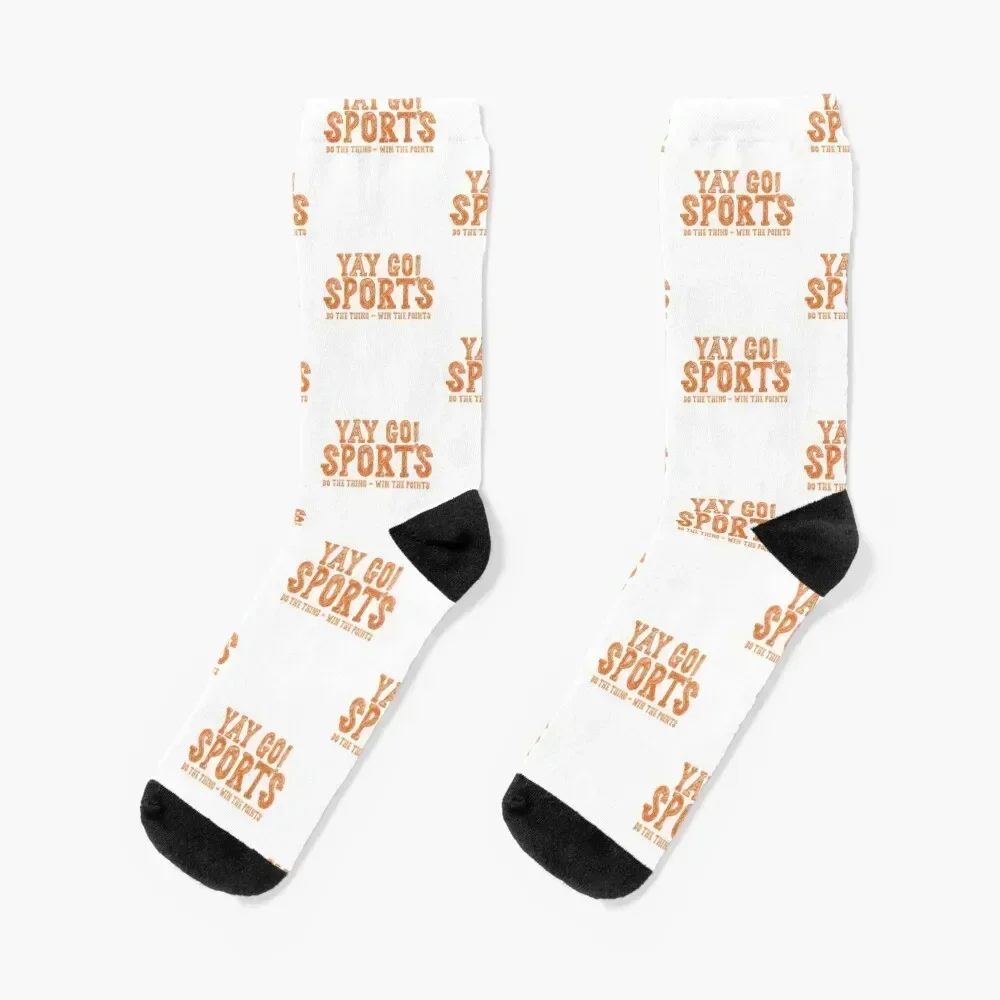 

Yay Go Sports! Funny Sports T-Shirt Socks gym Thermal man winter kids Climbing Socks Woman Men's
