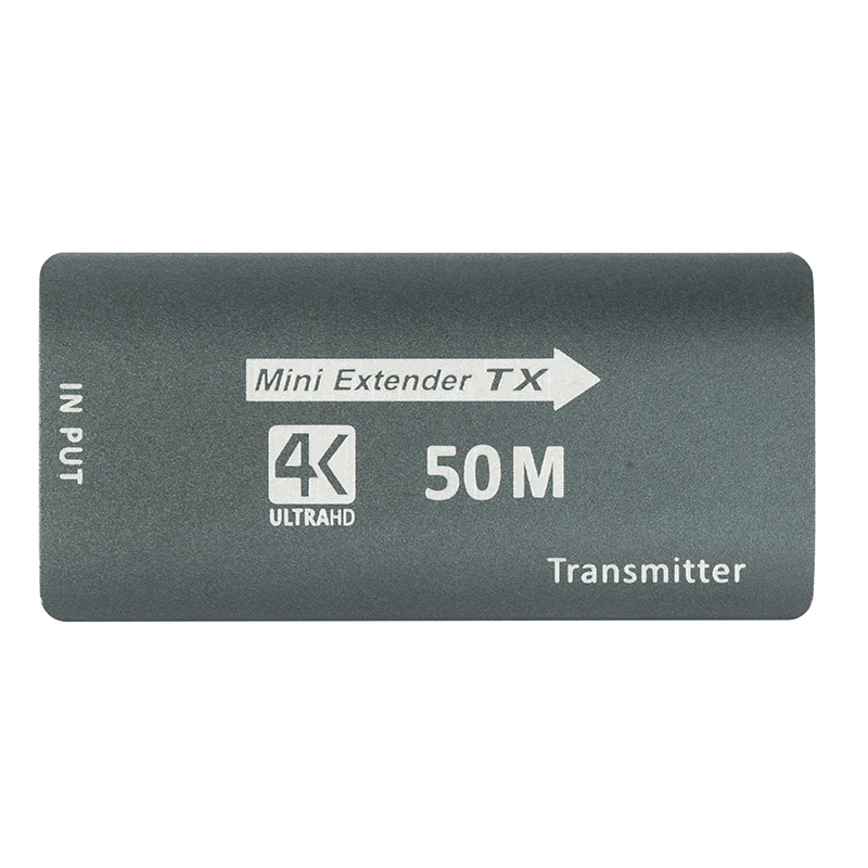 Mini 4K HDMI-compatible to RJ45 Ethernet Lan Converter Adapter 50m HD Transmitter Receiver Extender Over Cat6
