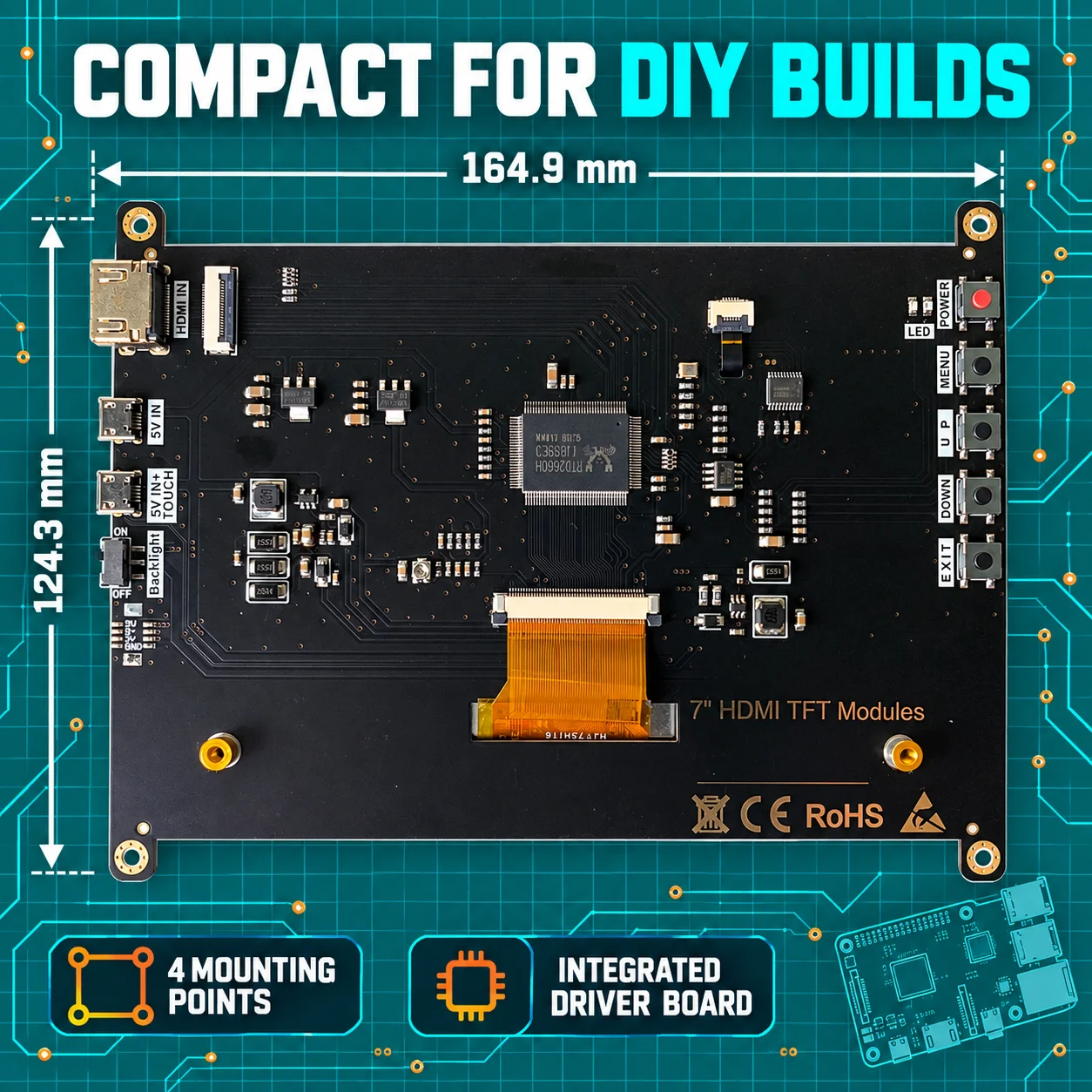 LESOWN หน้าจอ LCD ขนาด 7/10.1  - Raspberry Pi 10.1 Inch Capacitive Touch Screen Ips บทวิจารณ์และราคา