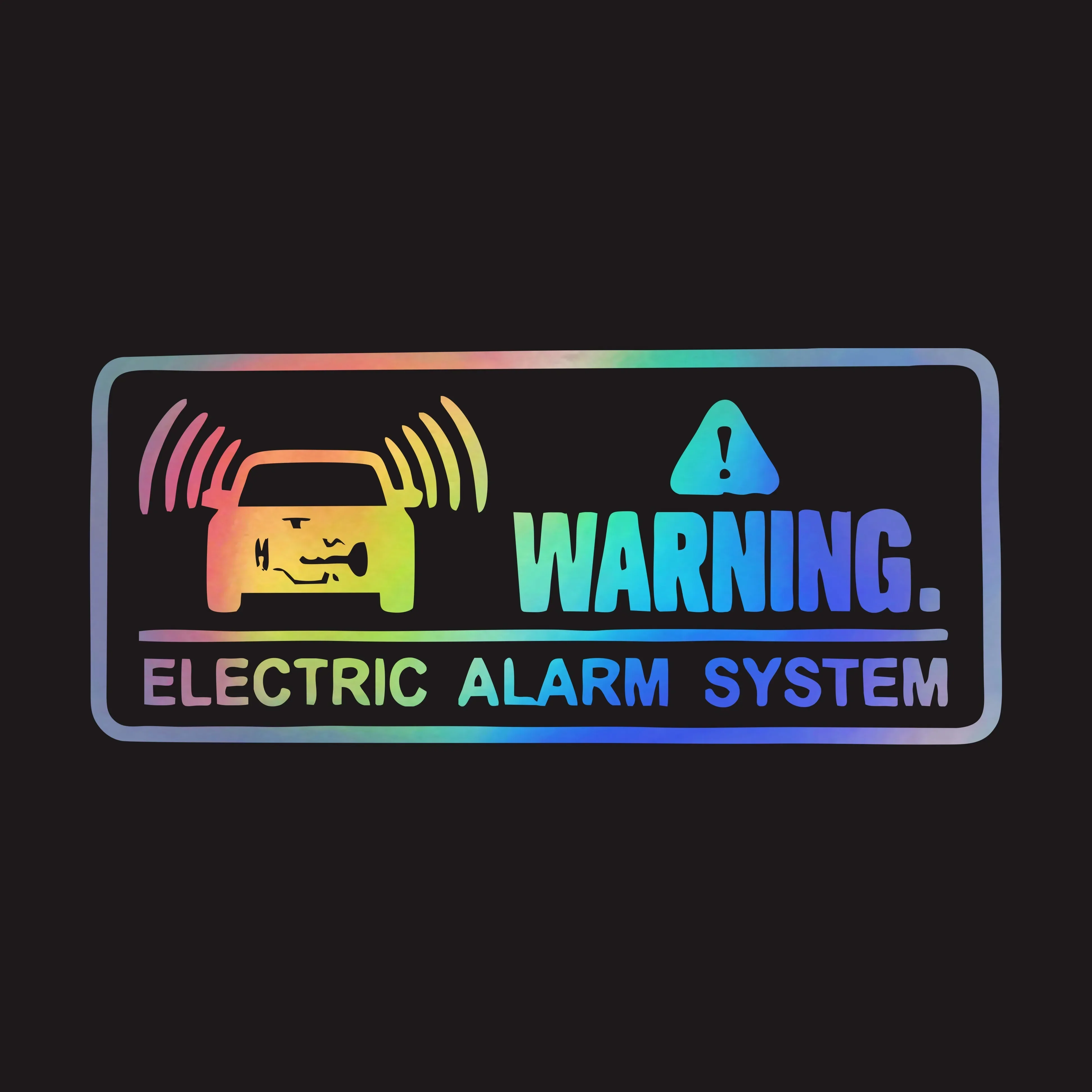 Personality Hot Selling Anti-Theft Warning Decal Security Alarm System Do Not Touch Car Window Sticker Auto Exterior Accessories