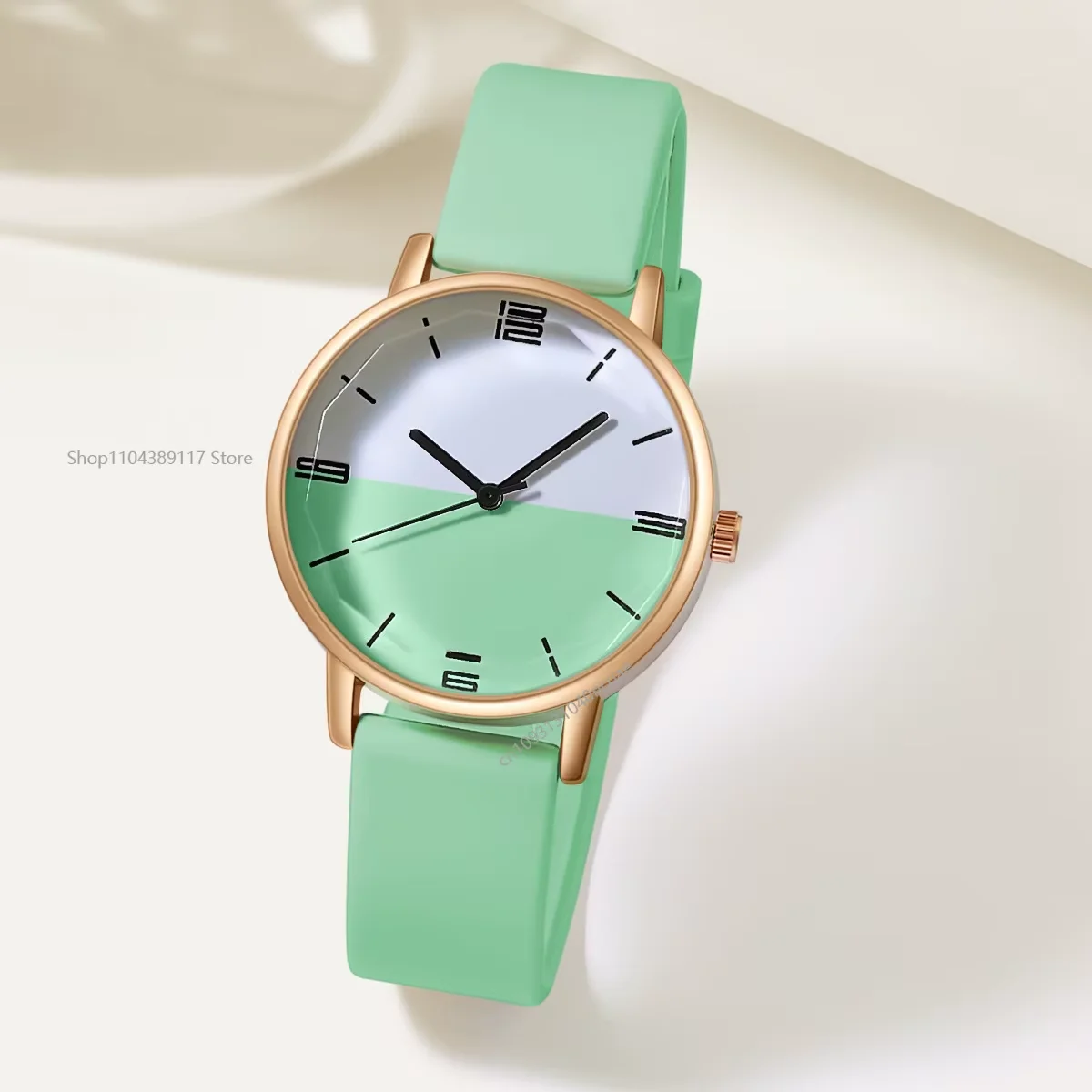 New Watch for Women Jelly Color Rose Gold Dial Student Sports Casual Silicone Strap Ladies Quartz Wristwatches Gift Clock Reloj