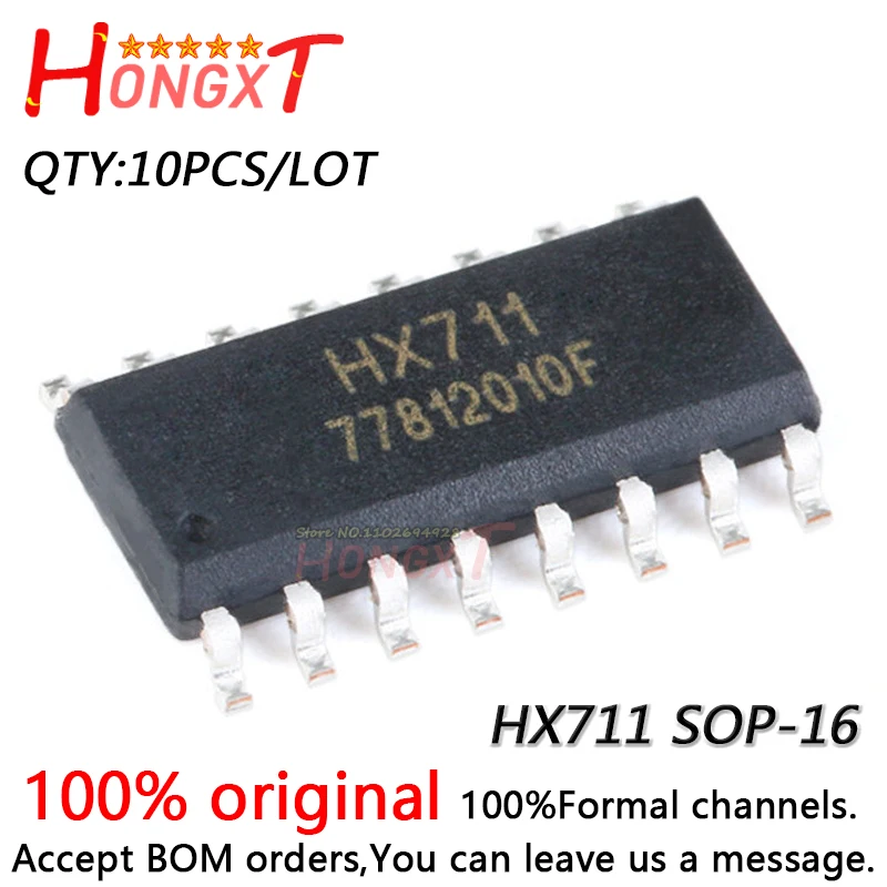 

10 шт. 100% новый чипсет HX711 SOP-16.