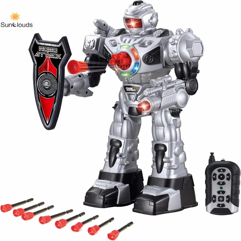 large Remote Control Robot for Kids – Superb Fun Toy Robot – Remote Control Toy Shoots Missiles, Walks, Talks & Dances