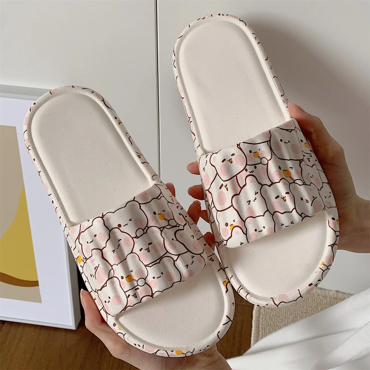 2022 Summer Women Slipper Girls Cute Home Anti Slip Flip Flops Sandals Fashion Indoor Bathroom Lightweight EVA Slippers