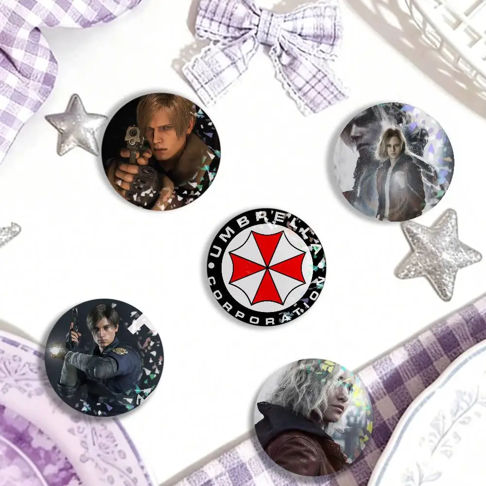 Game R-Resident E-Evil Laser Badge Creative Brooches Backpack Accessories Make Great Gifts For Friends Children