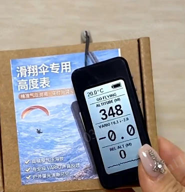 Paragliding Altimeter Altitude Meter High Precision Outdoor Sports Gear Pilot Accessories