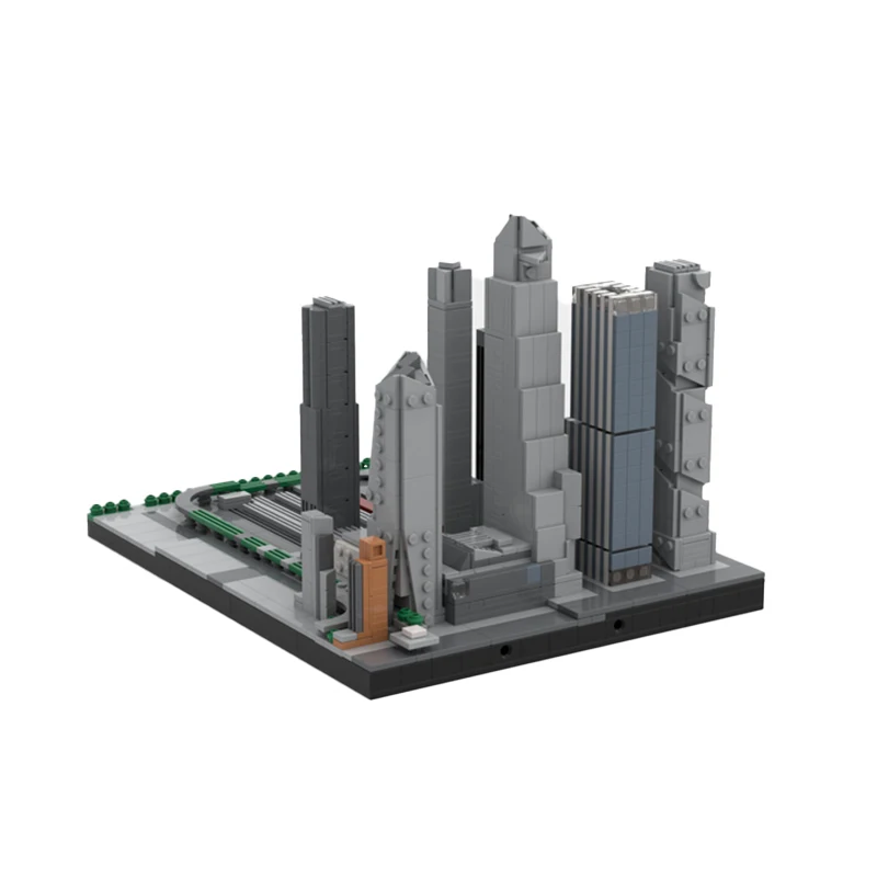 Moc arquitetura urbana moderna diy hudson jardas blocos de construção montagem modelo tijolos criativo mostrar conjuntos puzzle brinquedo para criança adulto