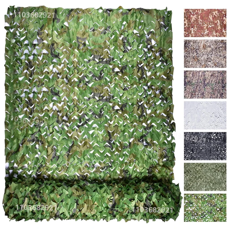 

Military camouflage net pavilion camouflage net shade net garden decoration net green jungle white desert color 2x5m/3x4m/4x5m