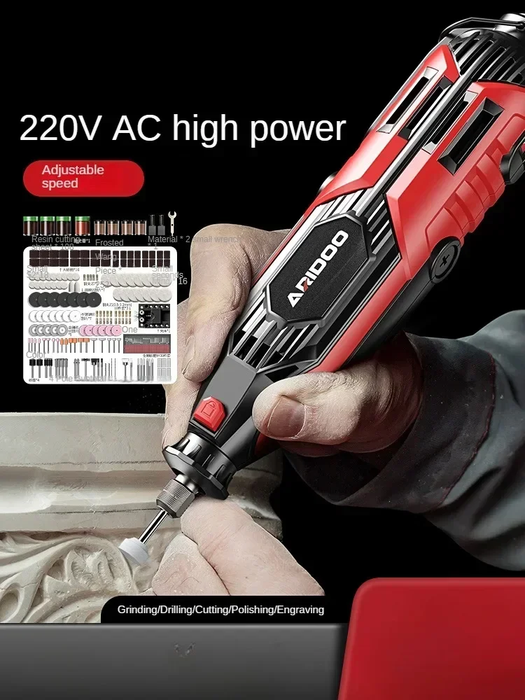 Powerful Mini Handheld Electric Grinder for Stone Carving and Polishing