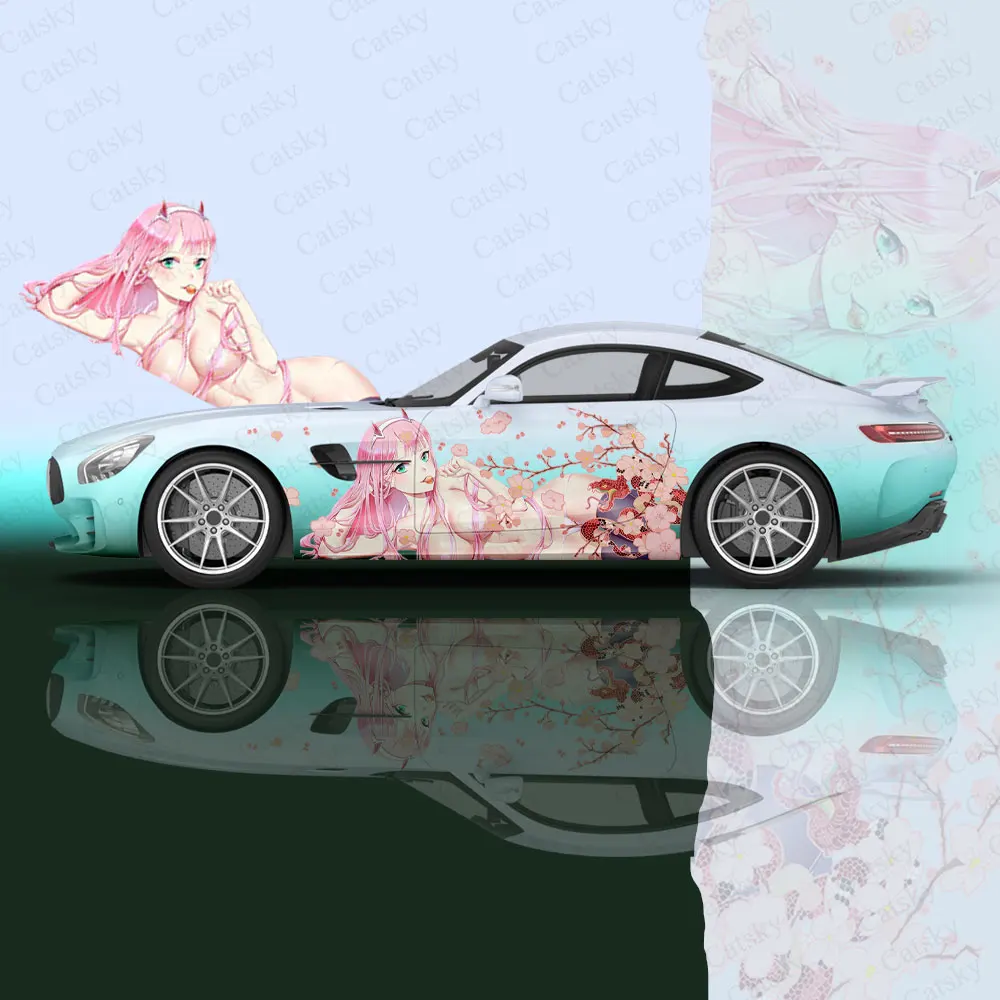 Anime Darling In The FRANXX Sexy Car Wrap Protect Sticker Car Decal Sticker Car Body Appearance Modification Decorative Sticker