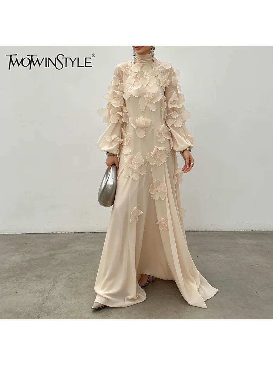 Midi Skirt Floral - TWOTWINSTYLE Gaun Midi Elegan Motif Bunga