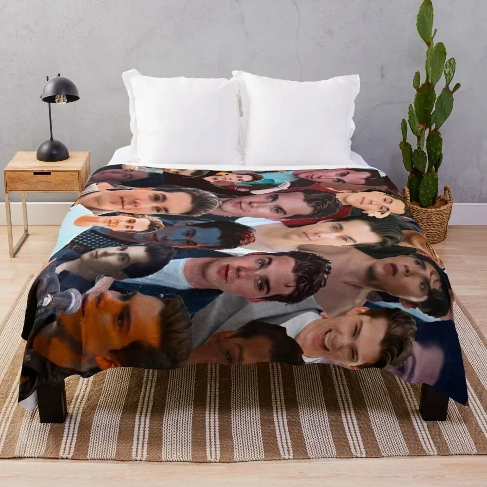 

Jeremy Shada Photo Collage Throw Blanket Compact Warm Blanket for Car Road Trip