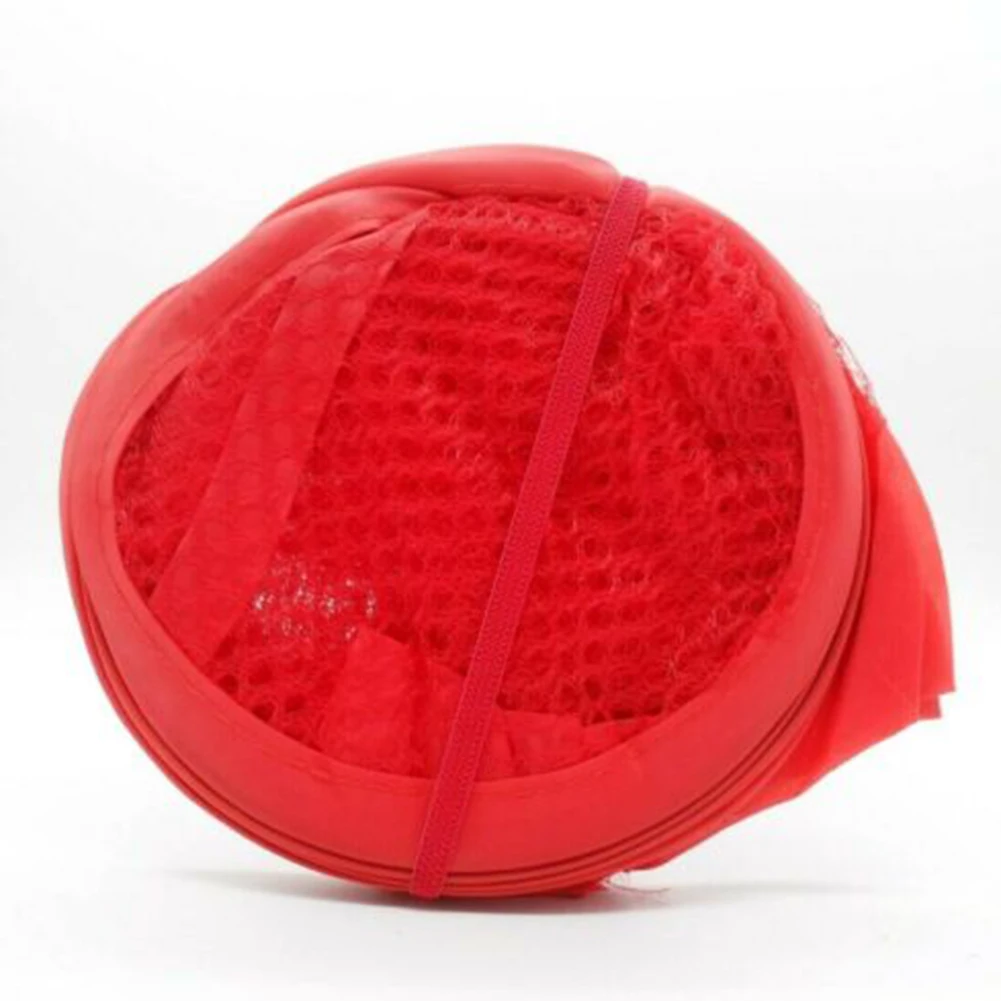 Mesh Bag Clothes Basket Washing Dirty Foldable Hamper Holder Large Laundry Organizer Polyester Sorting Storage