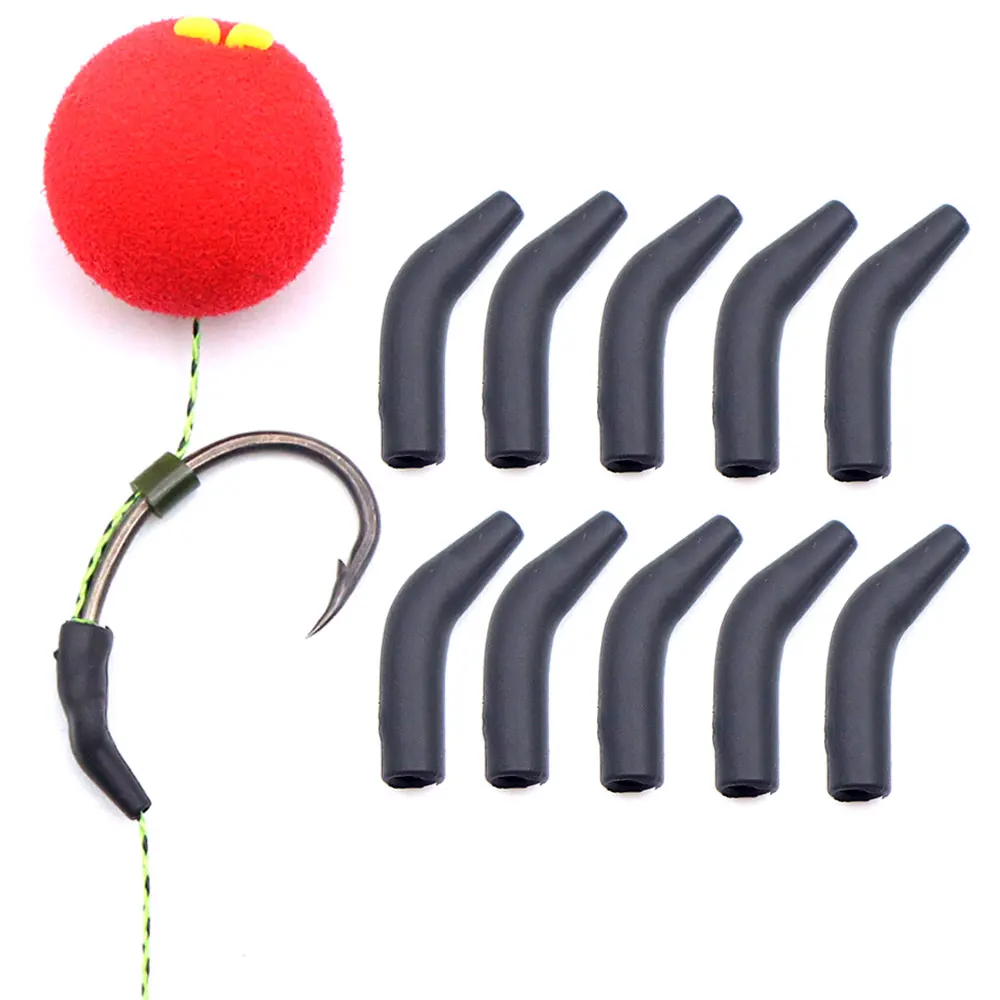 10pcs Carp Fishing Hook Kicker Aligner Hair Rig Fishing Tungsten Anti-tangle Sleeve Hook Angle Adjust Accessories Carp Tackle