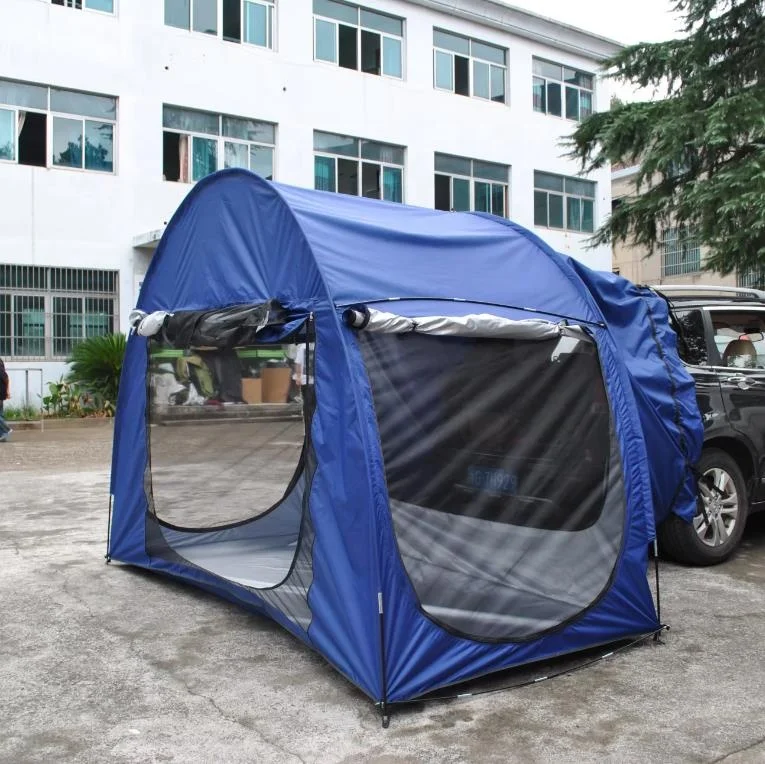 

Outdoor Four-season Double Layer SUV Car Rear Extension Tent with Canopy Pop-up 1500-2000mm Waterproof One Bedroom