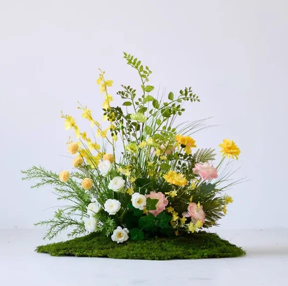 

Handmade Plastic Artificial Flowers-Modern Style Durable Decor for Indoor/Outdoor Use Hotels Restaurants & Photography