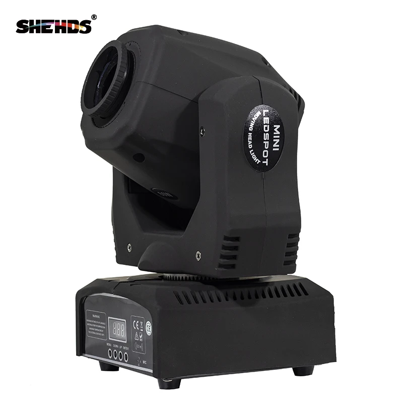 Imagem -03 - Shehds-led Moving Head Light com 4in Flight Case dj Spot Light Projetor Dmx para Festa Disco Casamento Iluminação Boate 60w Pcs Pcs