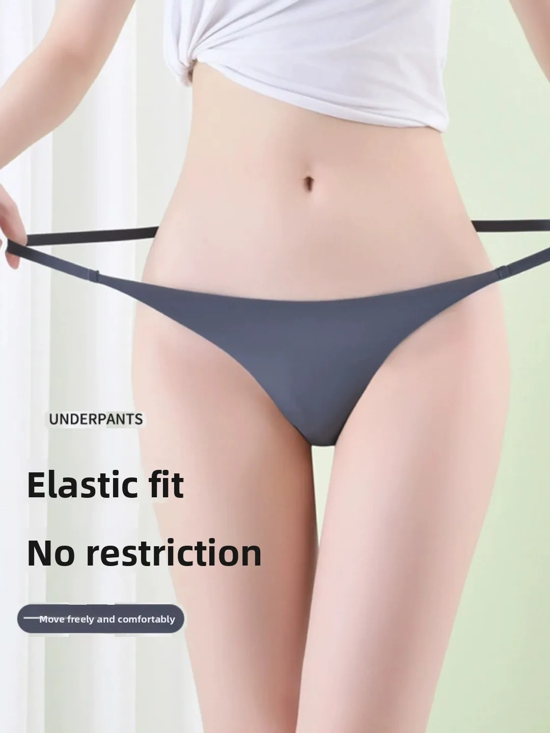 Ultradunne Ijs Zijde Een Stuk Lage Taille Ademend Sexy Dames Slipje T-Strap Slips Sl Nylon Kleur ondergoed