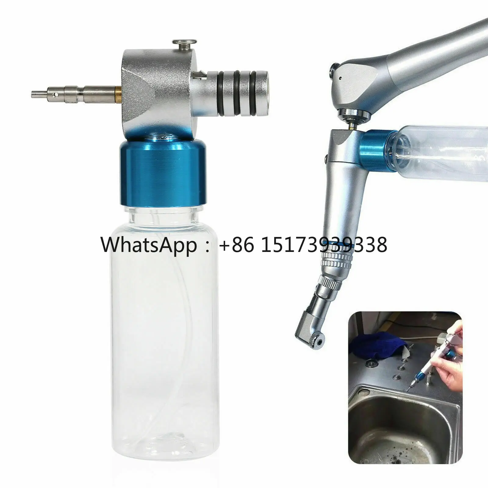 Dental Handpiece for Lubrication and Cleaning Turbine Power Source