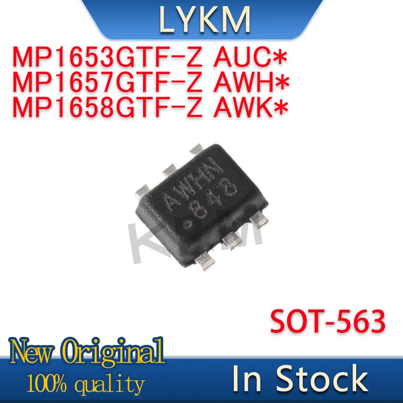 10/PCS New MP1657GTF-Z MP1657GTF AWHJ AWHN AWH* MP1658GTF-Z MP1658GTF AWK* MP1653GTF-Z MP1653GTF AUC* SOT563 Power chip In Stock