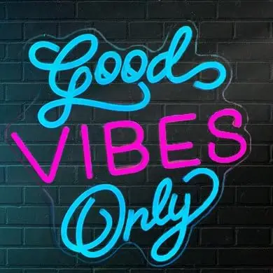 

Good Vibes Only Neon Sign LED Neon Light Signs for Wall Decor Dimmable for Bedroom Game Room Party Club Decor Gift USB Powered