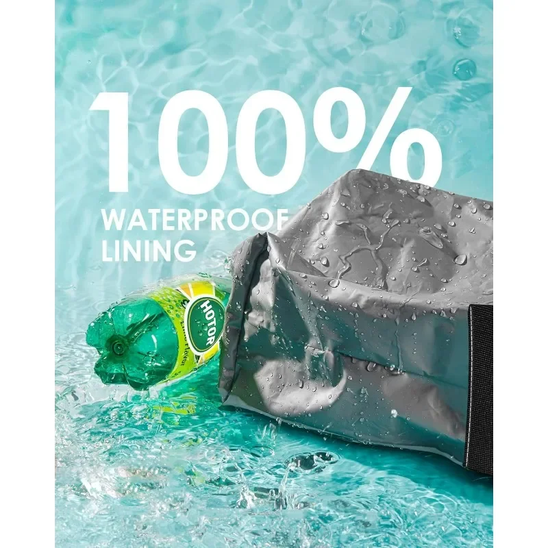 سلة مهملات السيارة مع غطاء - منظم جيوب تخزين مقاوم للتسرب ومقاوم للماء للسيارة/الأشعة فوق البنفسجية/الشاحنة وحقيبة قمامة السيارة Amagi #4