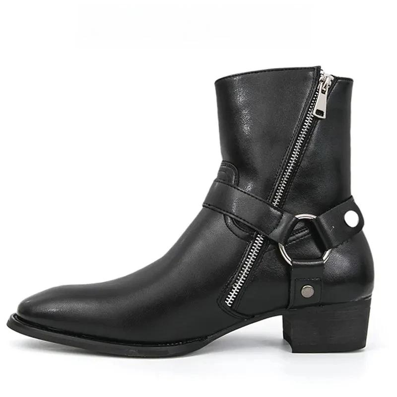 High Quality Men's Classic Retro Chelsea Boots Mens Genuine Leather Ankle Boots British Style Short Boots Casual Business Shoes