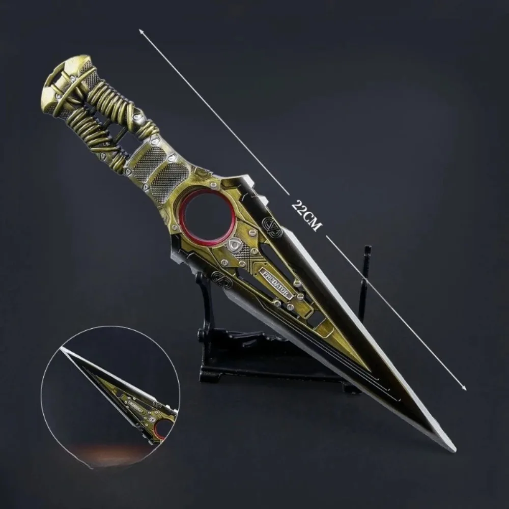 In Stock 22cm Delta Force Ashes Sword Game Figure Peripheral Metal Model Statue Desktop Decorative Ornaments Birthday Gifts Toys