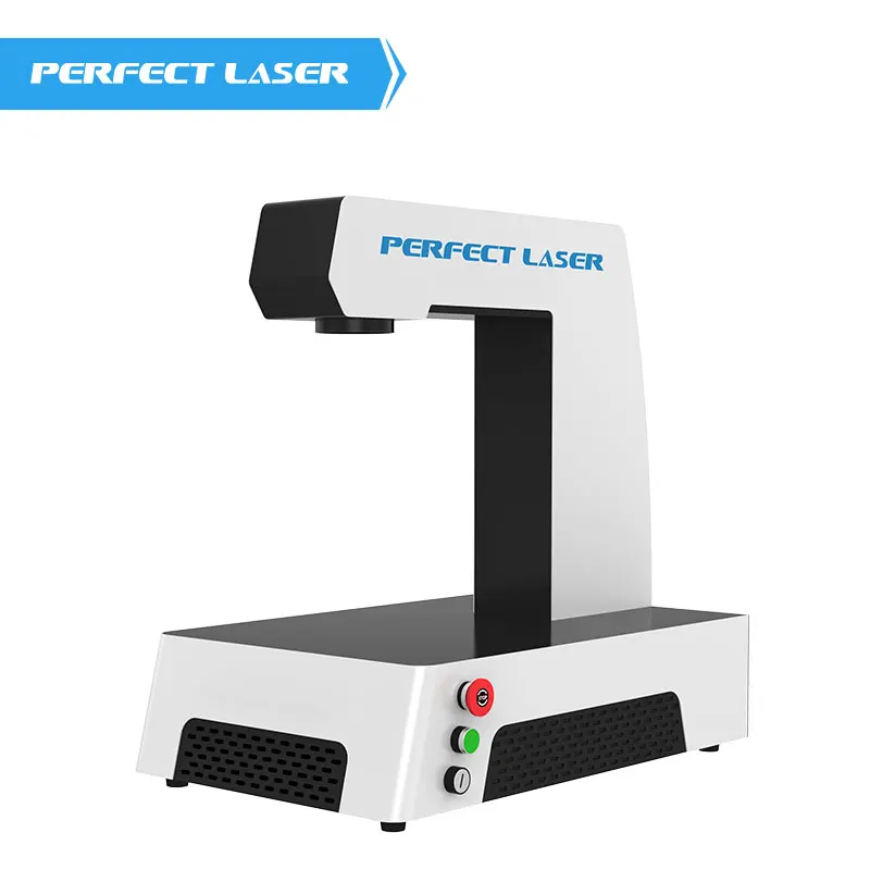 Perfect laser 2023 new 20W portable metal hard plastic fiber nameplate laser marking machine